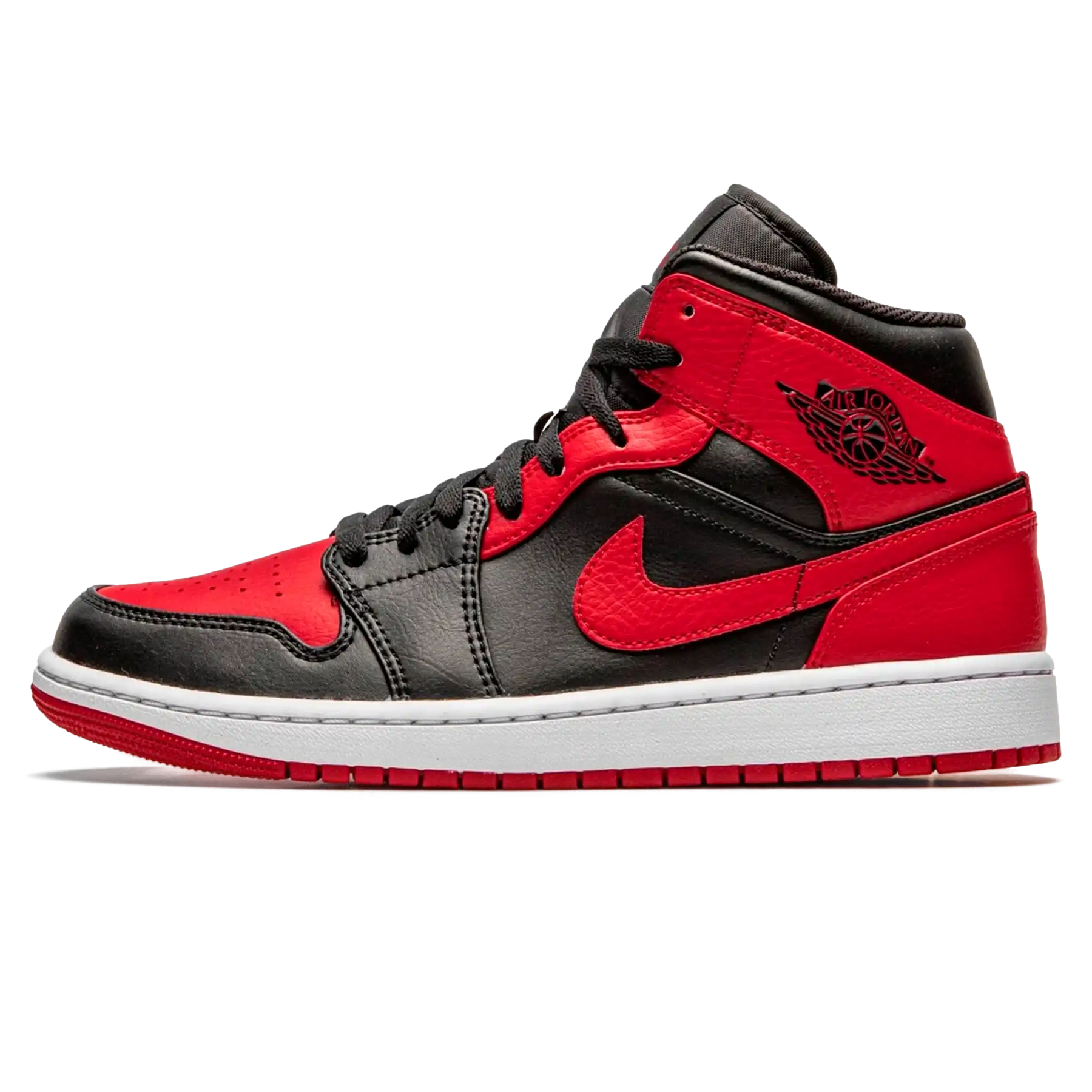 Tênis Air Jordan 1 Mid "Banned" Vermelho / Preto