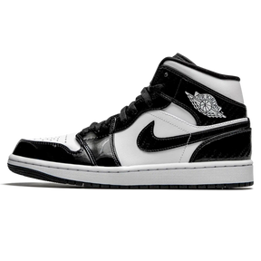 Tênis Air Jordan 1 Mid "Carbon Fiber" Preto / Branco