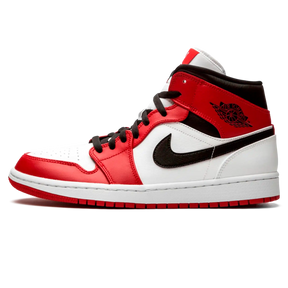 Tênis Air Jordan 1 Mid Feminino "Chicago White Heel" Vermelho / Branco