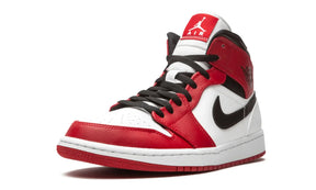 Tênis Air Jordan 1 Mid Feminino "Chicago White Heel" Vermelho / Branco