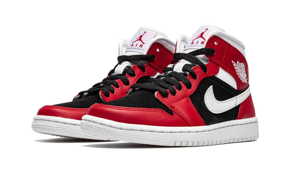 Tênis Air Jordan 1 Mid Feminino "Gym Red" Vermelho / Preto