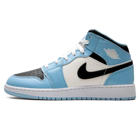 Tênis Air Jordan 1 Mid Feminino "Ice Blue" Azul / Branco