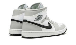 Tênis Air Jordan 1 Mid Feminino "Light Smoke Grey" Cinza