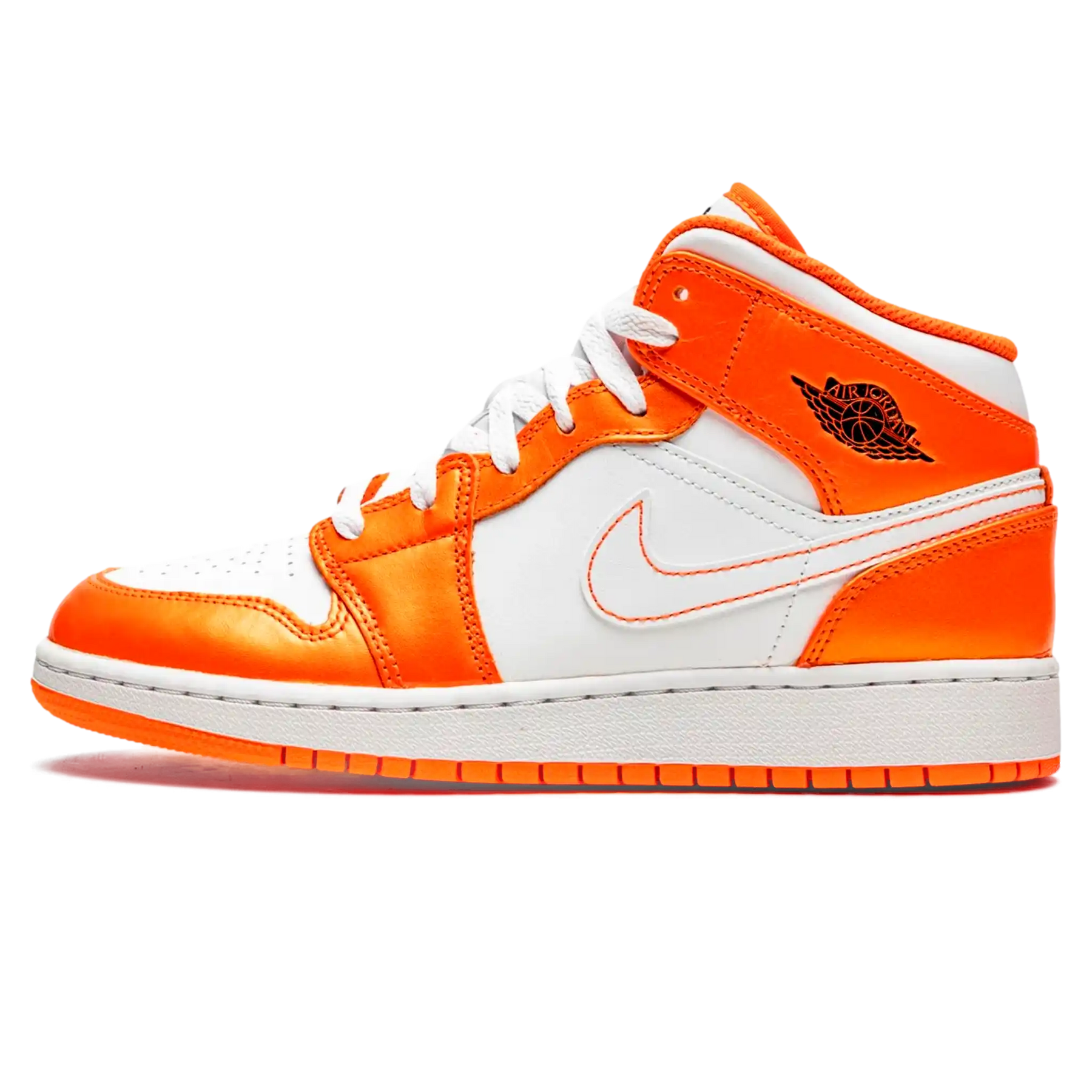 Tênis Air Jordan 1 Mid "Metallic Orange" Laranja