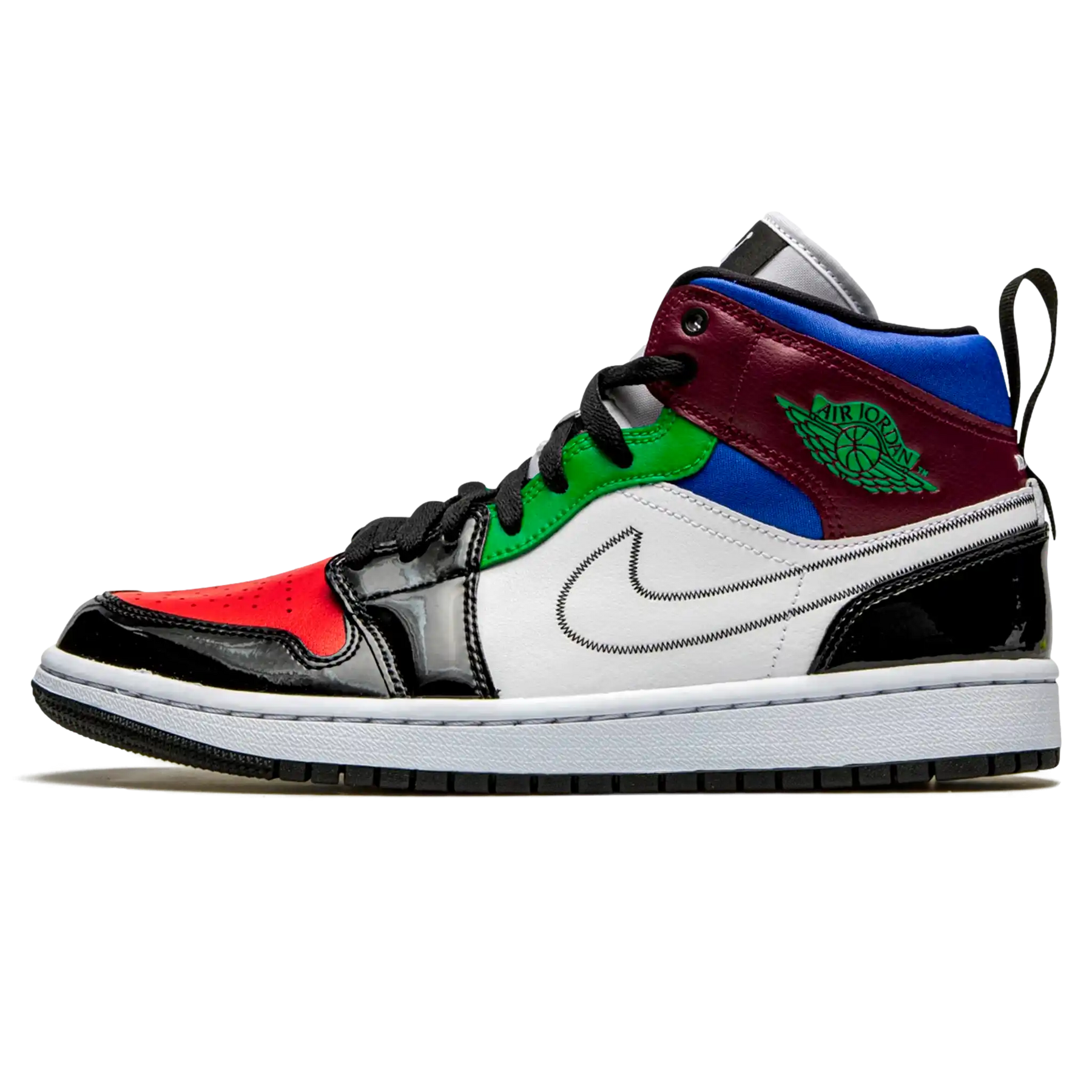 Tênis Air Jordan 1 Mid Feminino "Multicolor"