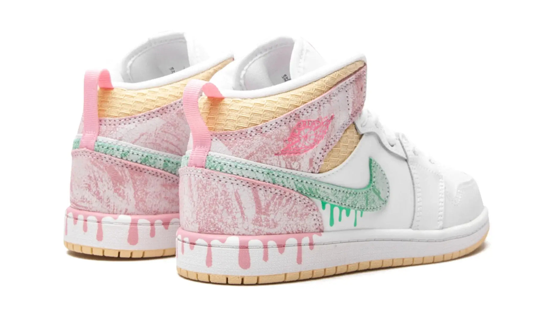 Tênis Air Jordan 1 Mid Feminino "Paint Drip"