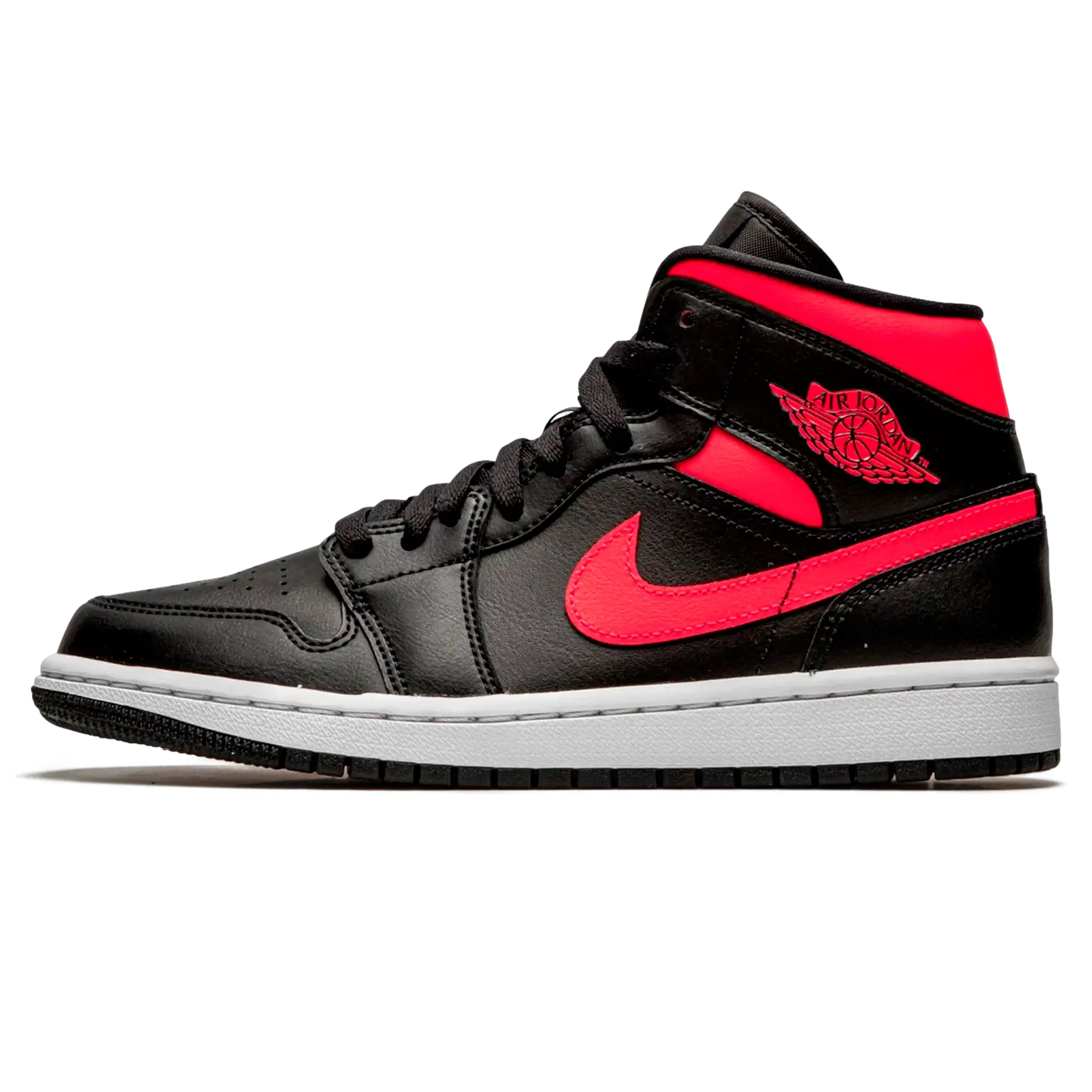 Tênis Air Jordan 1 Mid Feminino "Siren Red" Preto / Rosa