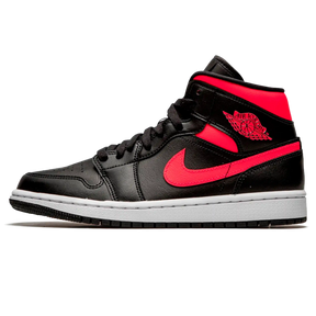 Tênis Air Jordan 1 Mid Feminino "Siren Red" Preto / Rosa