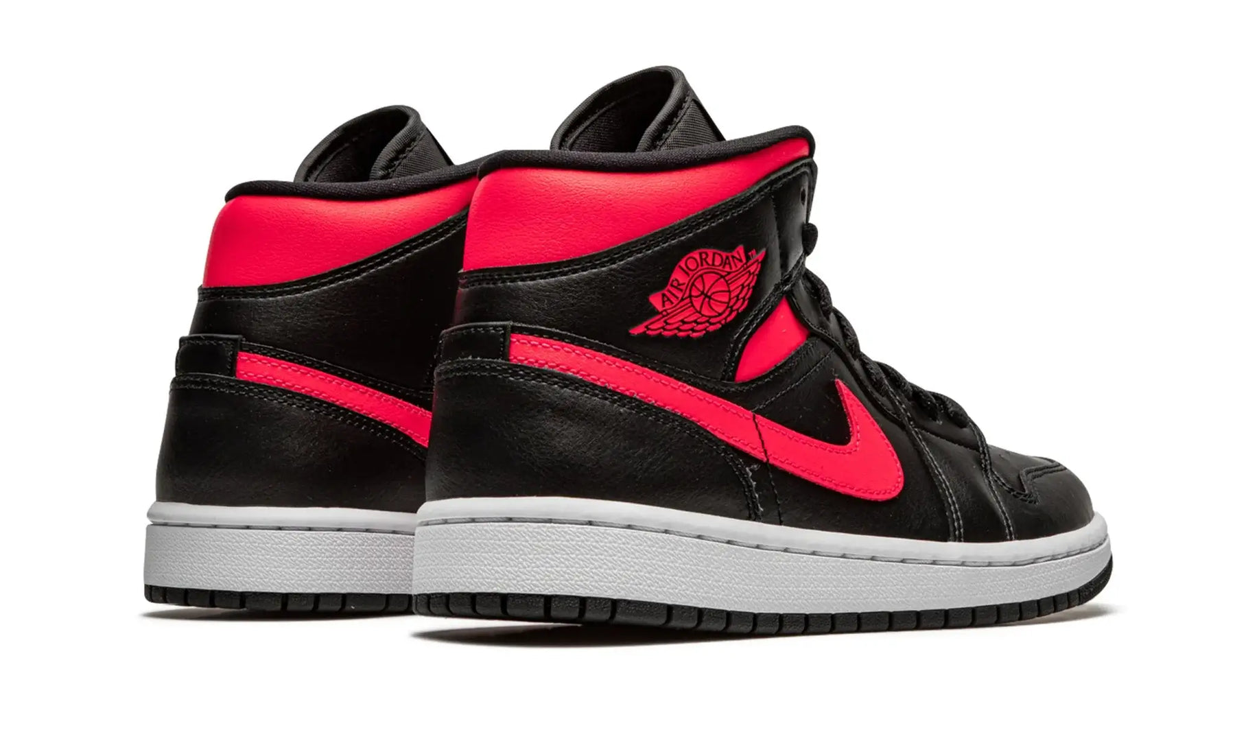 Tênis Air Jordan 1 Mid Feminino "Siren Red" Preto / Rosa