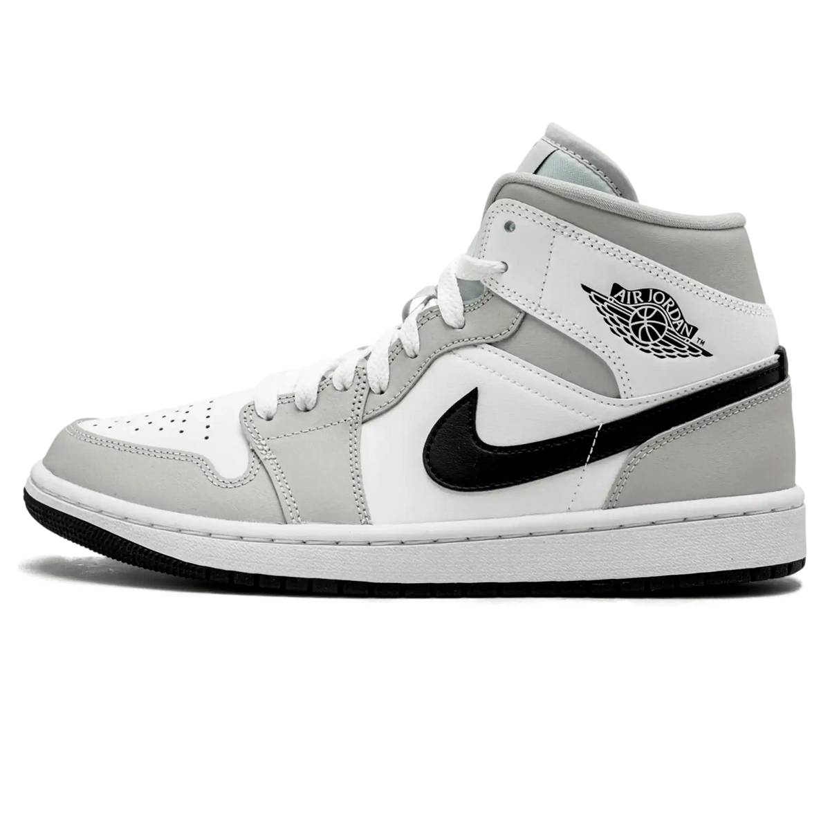 Tênis Air Jordan 1 Mid Feminino "Light Smoke Grey" Cinza