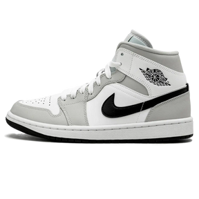 Tênis Air Jordan 1 Mid Feminino "Light Smoke Grey" Cinza