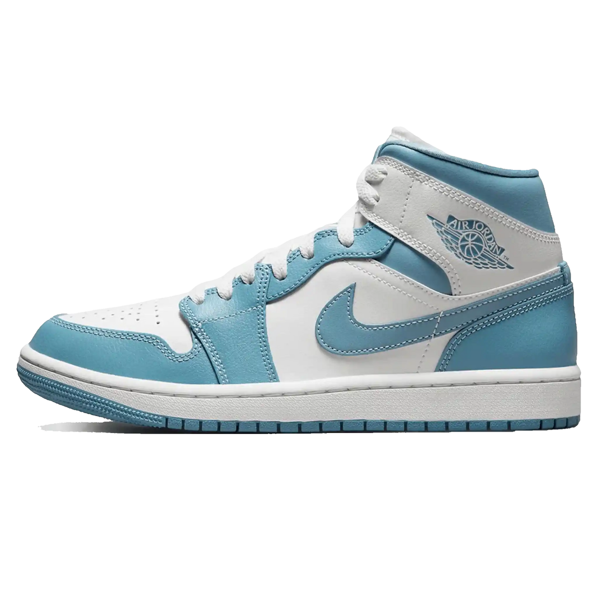 Tênis Air Jordan 1 Mid "UNC" Azul / Branco