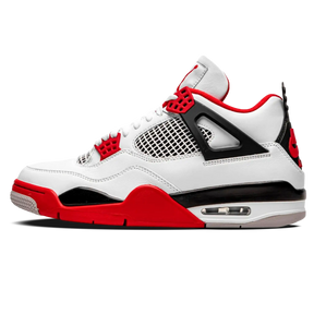 Tênis Air Jordan 4 "Fire Red" Branco / Vermelho