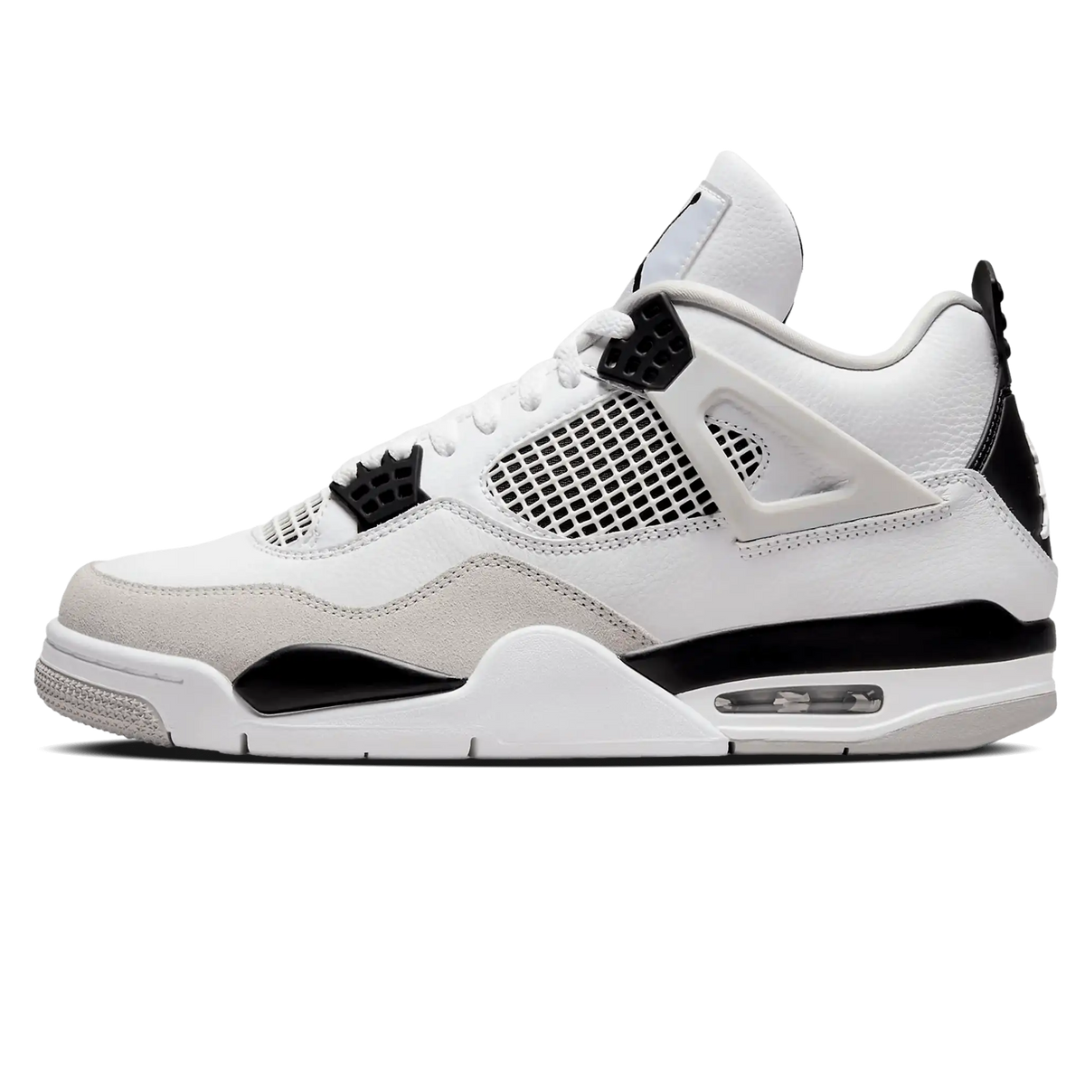 Tênis Air jordan 4 "Military Black" Branco / Preto