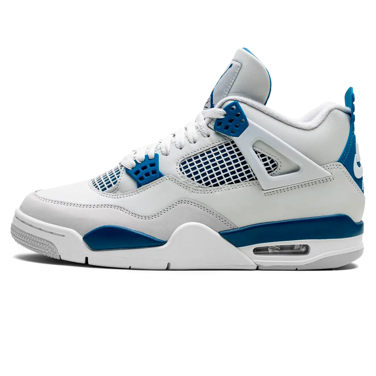 Tênis Air Jordan 4 "Military Blue" Branco / Azul