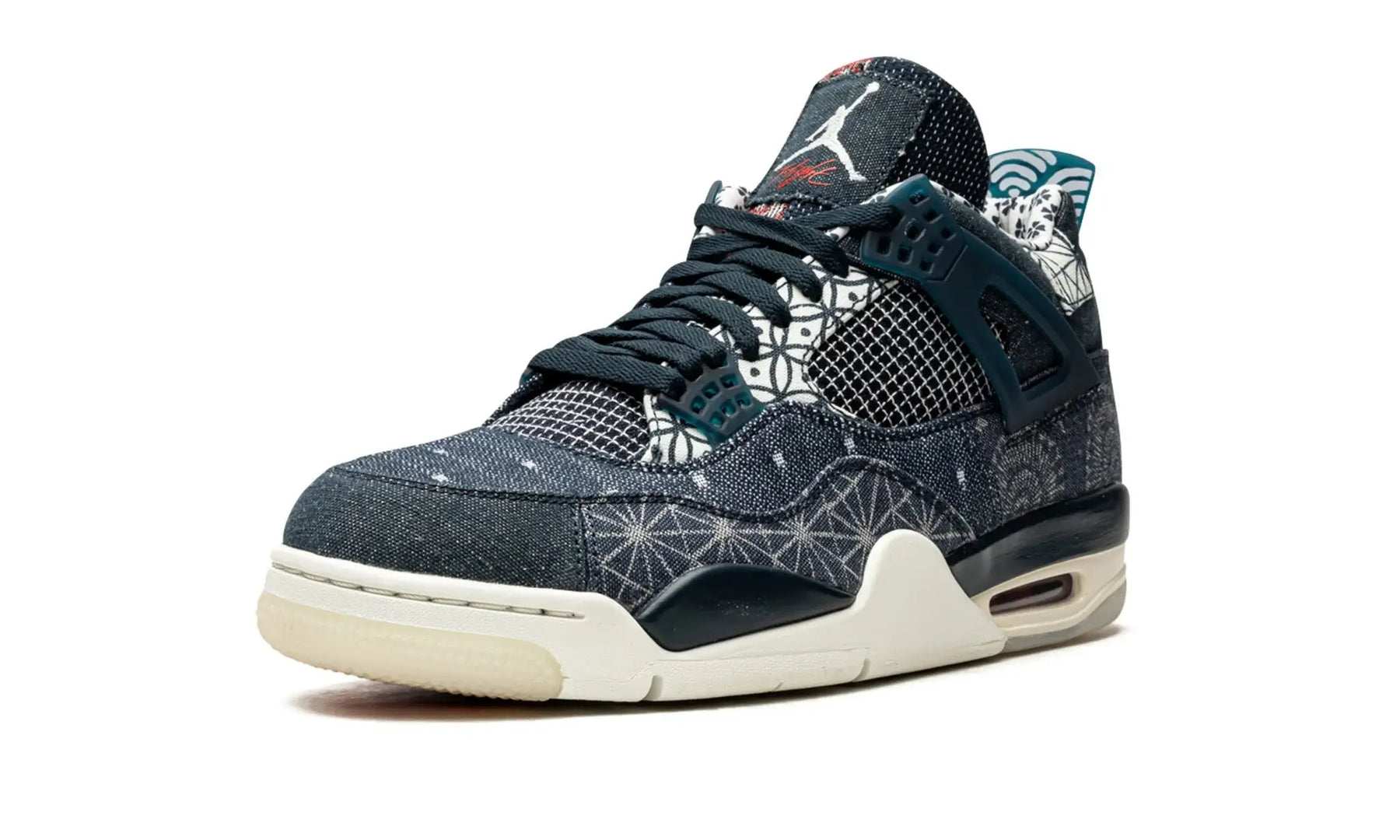 Tênis Air Jordan 4 "Sashiko" Denim / Azul