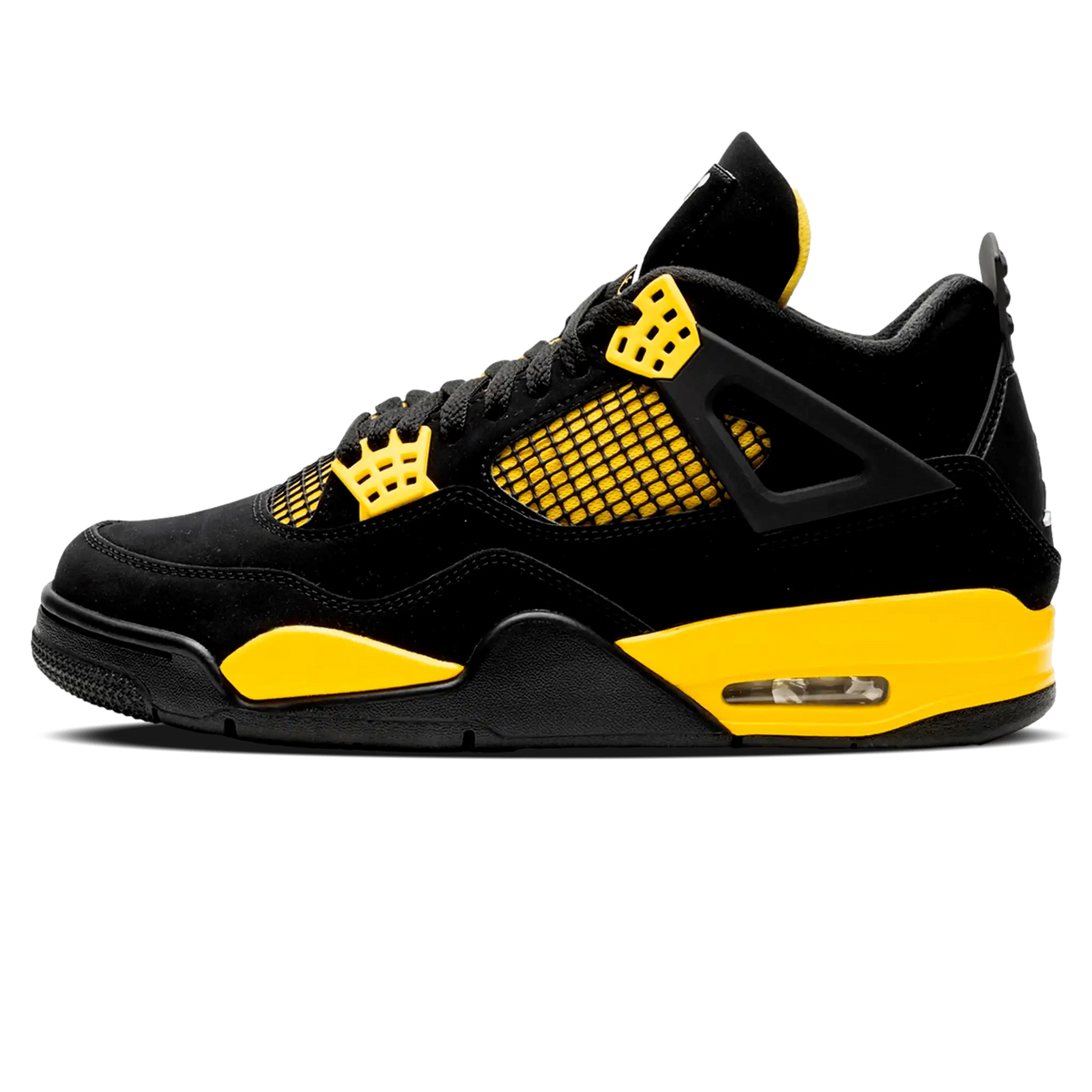 Tênis Air Jordan 4 "Thunder" Preto / Amarelo