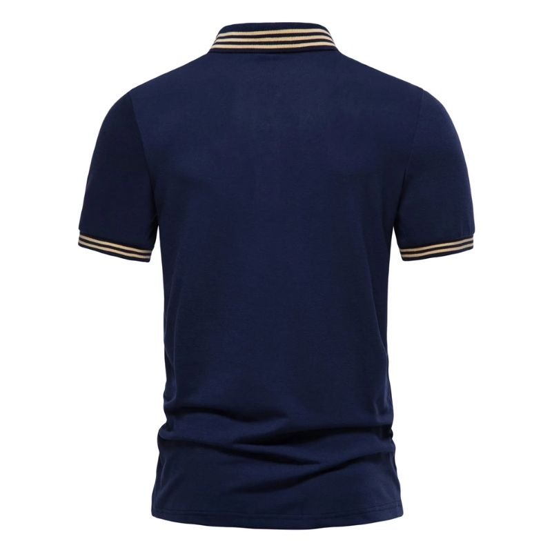 Camisa Polo Masculina Azir Azul