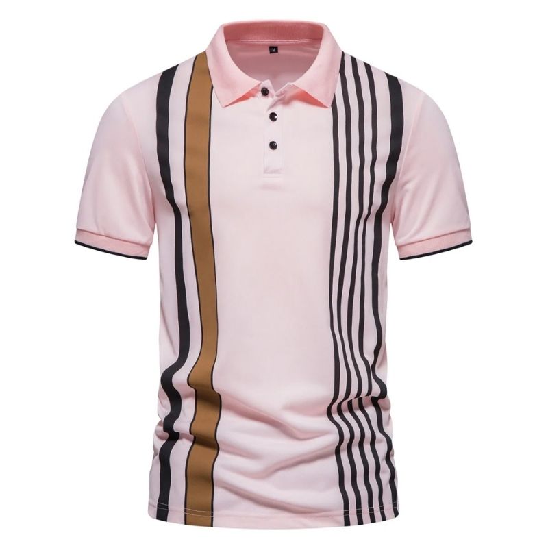 Camisa Polo Masculina Yver Rosa