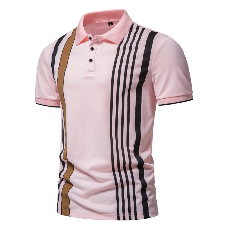 Camisa Polo Masculina Yver Rosa