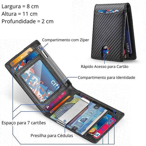 Carteira Masculina com Proteção RFID Slim | Legacy