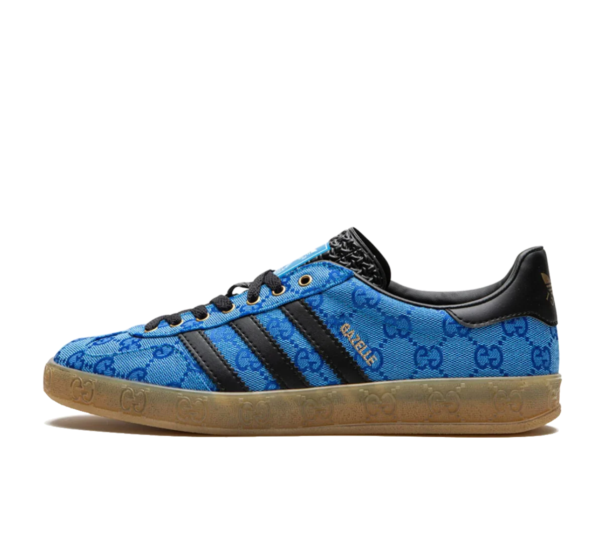 Tênis Adidas x Gucci Gazelle 'GG Monogram Blue'