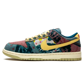 Tênis Nike Dunk Low "Community Garden" Verde / Bordô