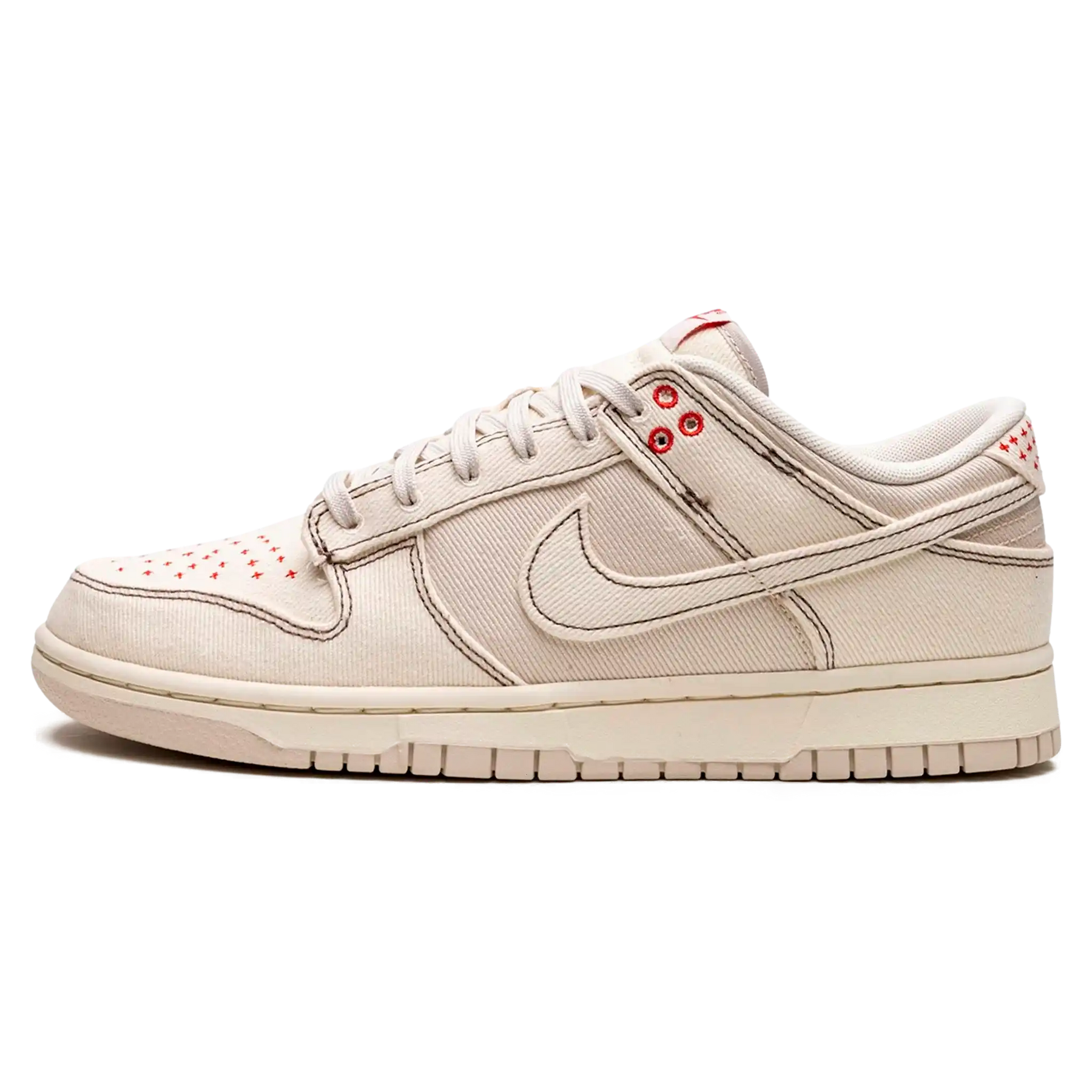 Tênis Nike Dunk Low "Light Orewood Brown Sashiko" Branco