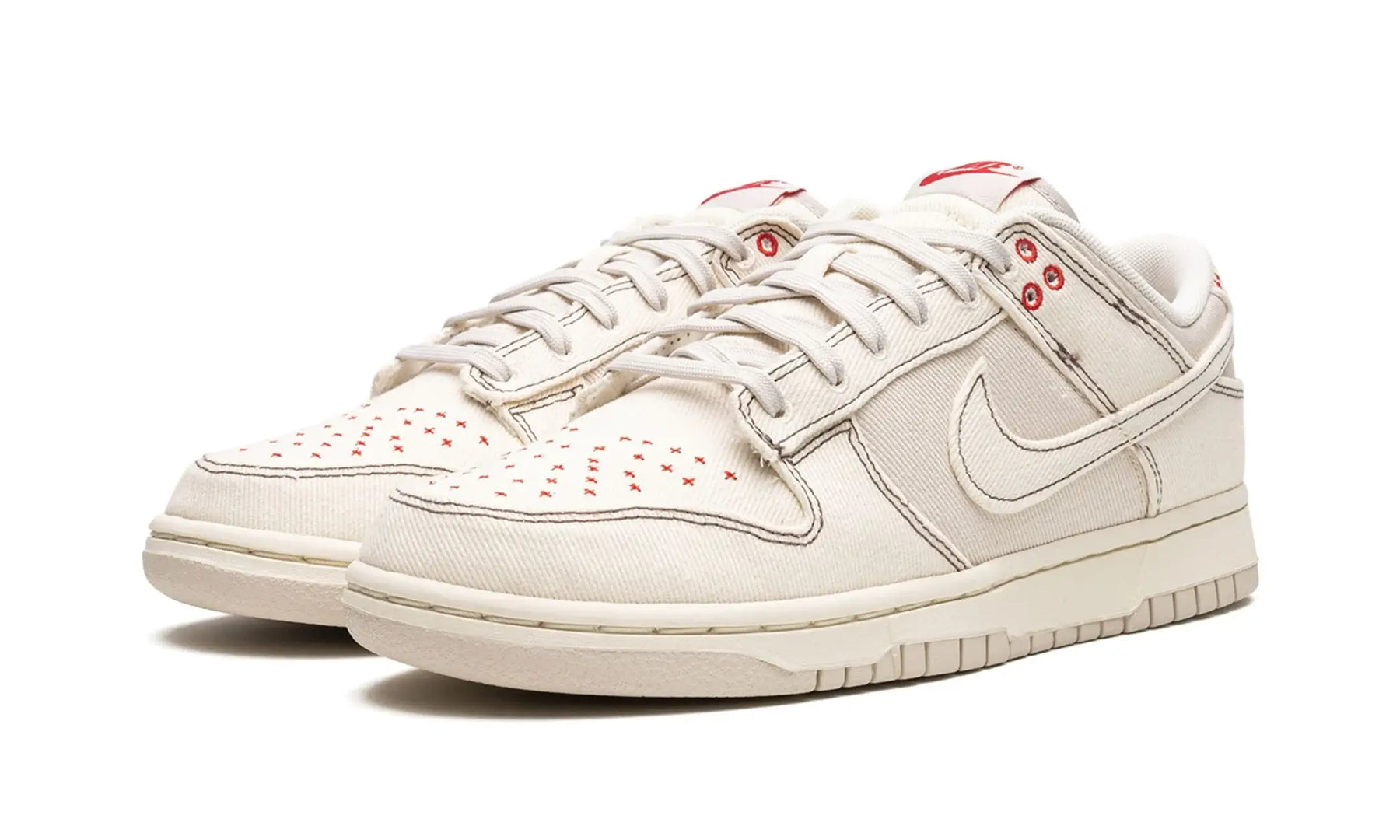 Tênis Nike Dunk Low "Light Orewood Brown Sashiko" Branco