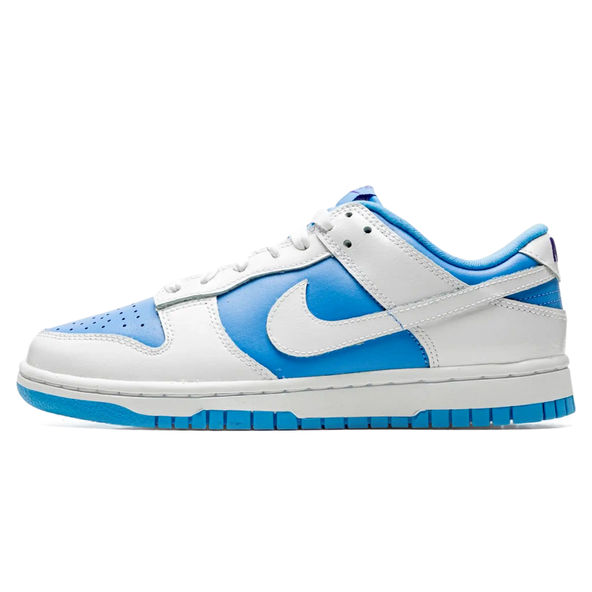 Tênis Nike Dunk Low Feminino "Reverse University Blue" Branco / Azul