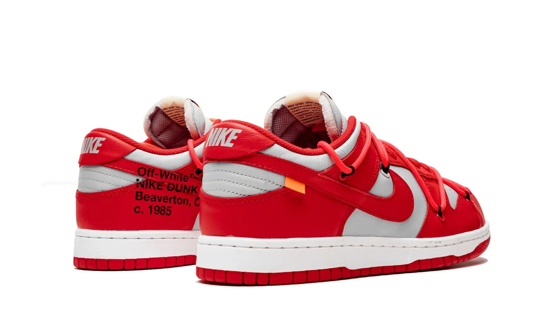 Tênis Nike Dunk Low x Off-White "University Red" Vermelho