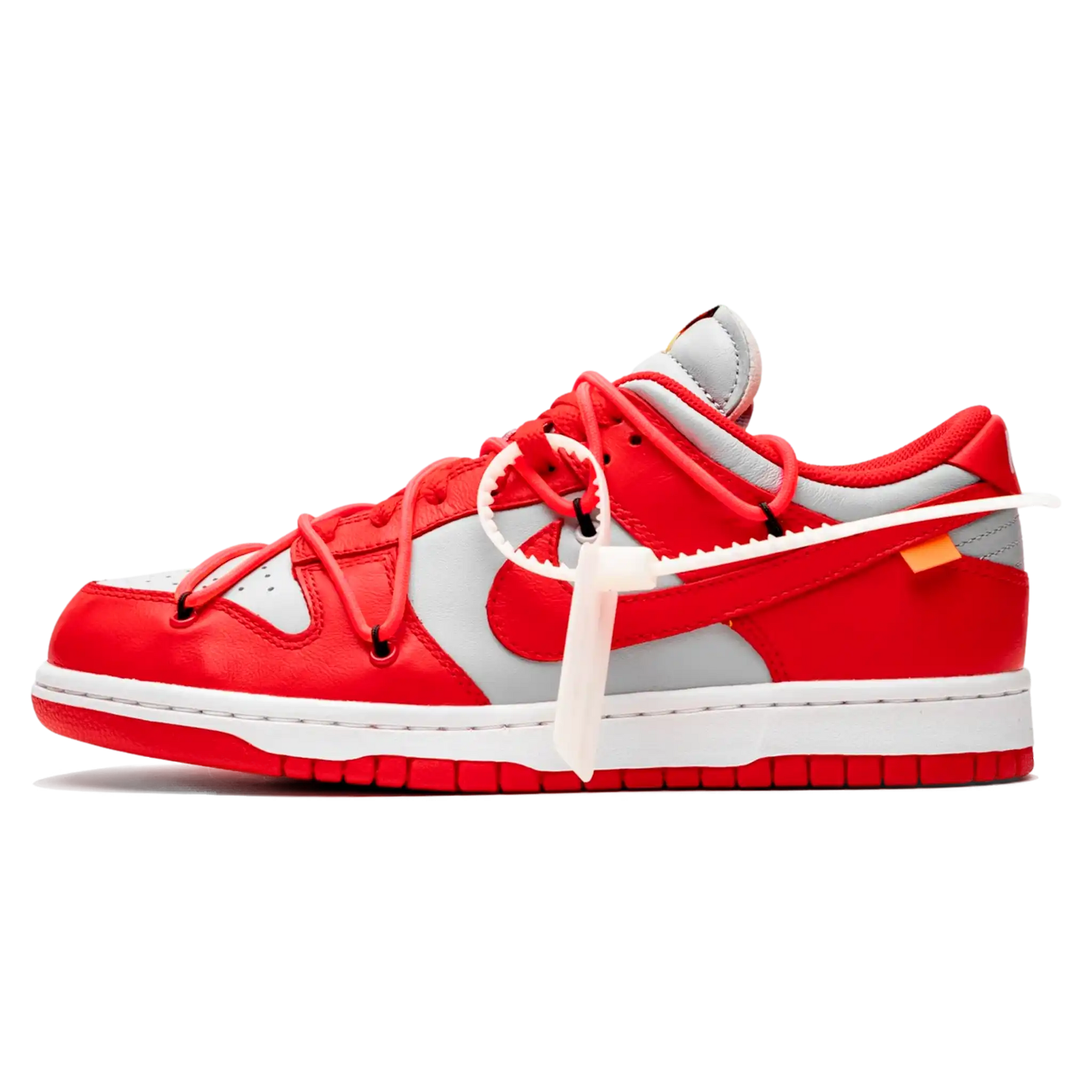 Tênis Nike Dunk Low x Off-White "University Red" Vermelho