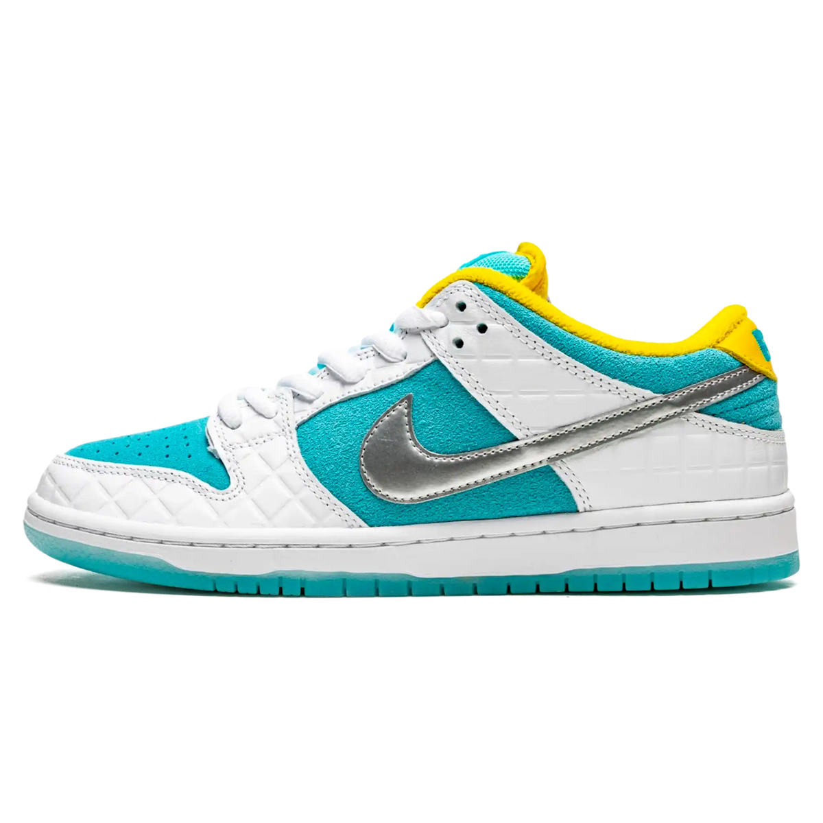 Tênis Nike Dunk Low SB x FTC "Lagoon Pulse" Branco / Azul