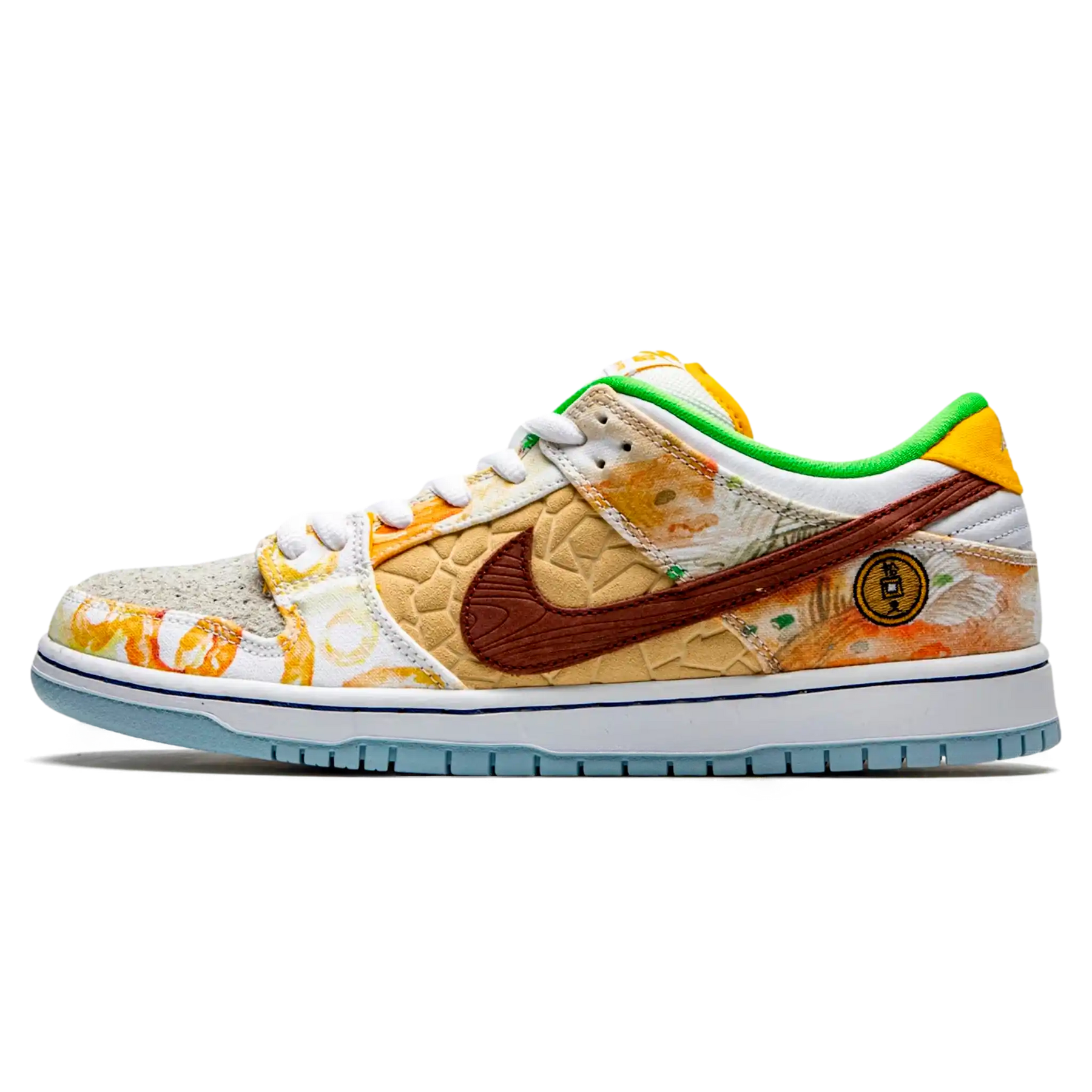 Tênis Nike Dunk Low SB "Street Hawker" Colorido