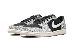 Tênis Air Jordan 1 Low "Black Cement" Preto / Cinza