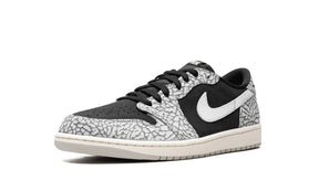 Tênis Air Jordan 1 Low "Black Cement" Preto / Cinza